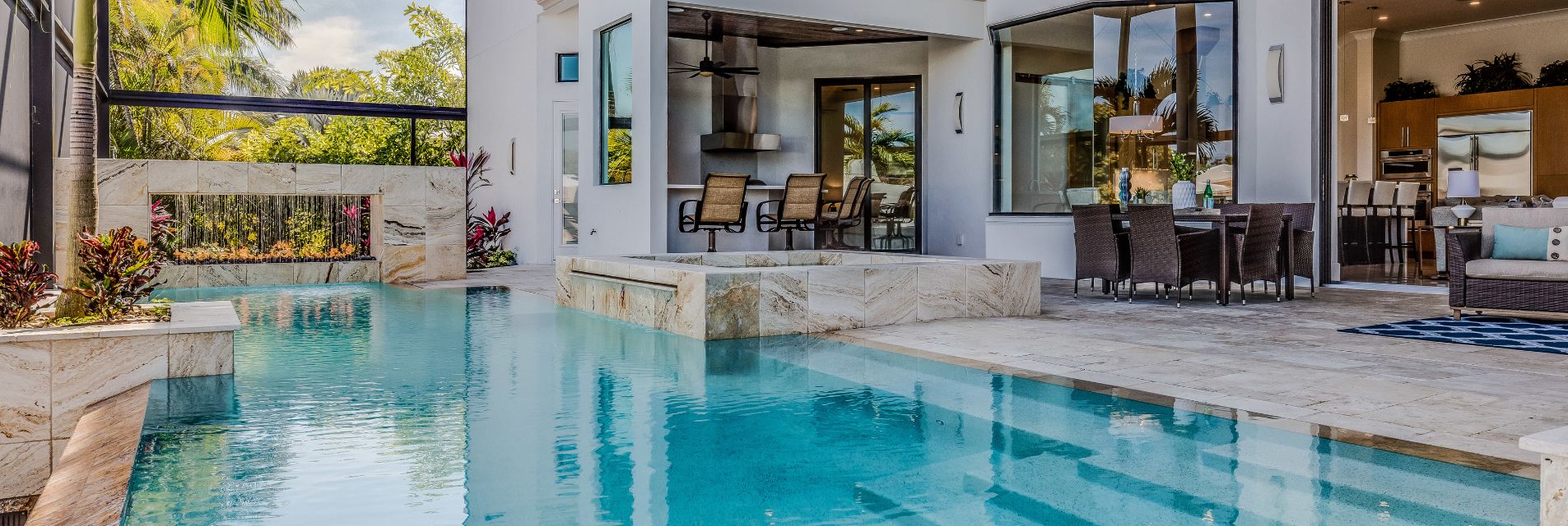 Building A Custom Pool in Southwest Florida & An Outdoor Kitchen